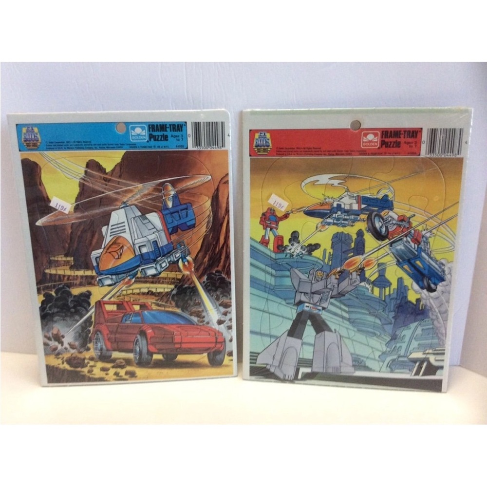 Vintage Go Bots Puzzles NOS Sealed 1980s